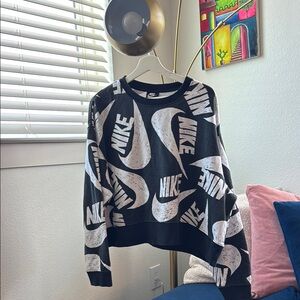 Nike Black and White Logo Sweatshirt